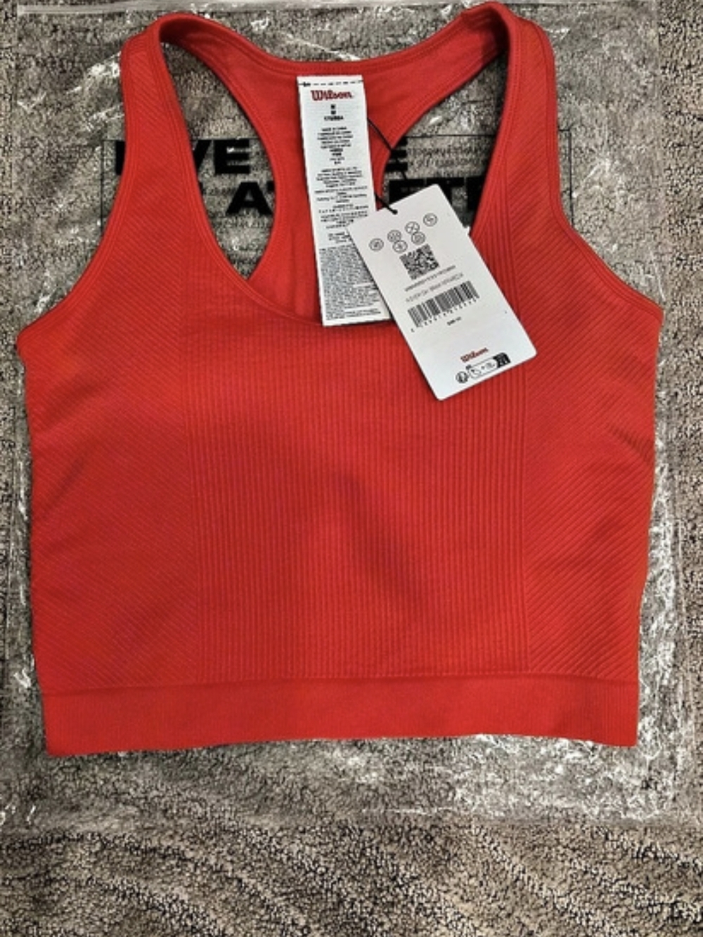 Wilson Red Athletic Crop Top NWT- Size M